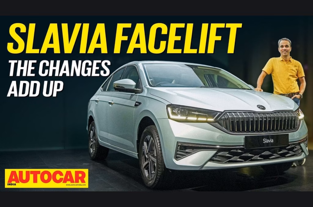 2026 Skoda Slavia facelift walkaround video