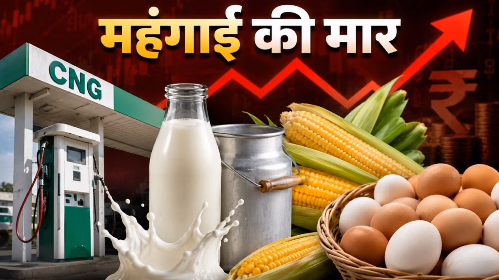 चीनी के बाद CNG, दूध और अंडे पर महंगाई की मार, जानें आपके घर का बजट कितना बिगड़ेगा