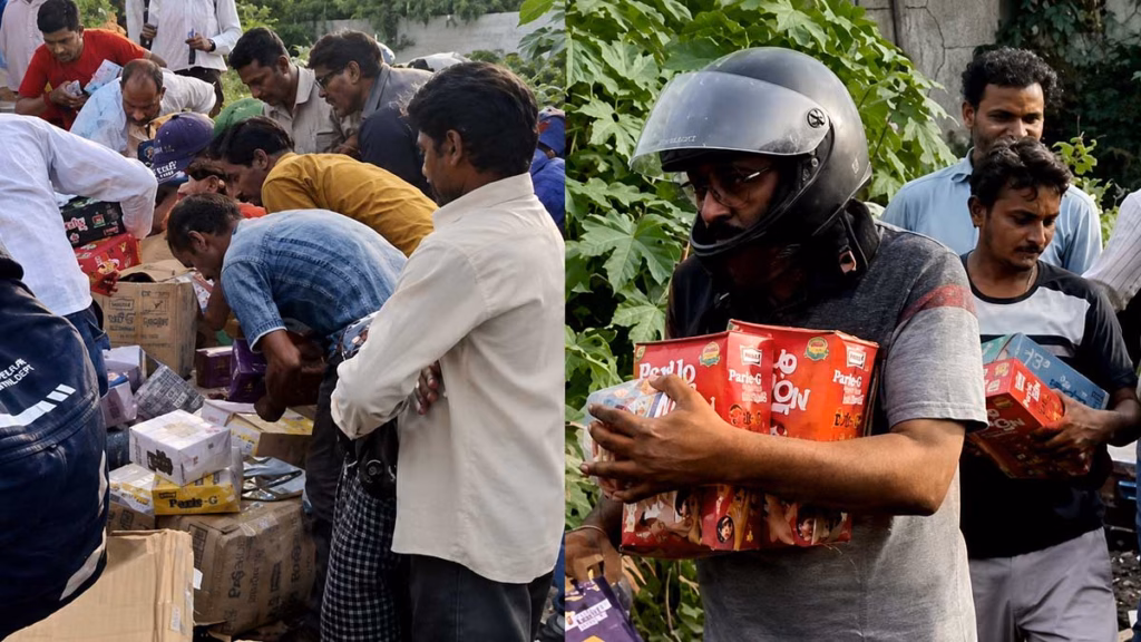 कूड़े में फेंकी गई थीं एक्सपायरी चॉकलेट-टॉफियां, उठाने के लिए टूट पड़े लोग; वीडियो वायरल