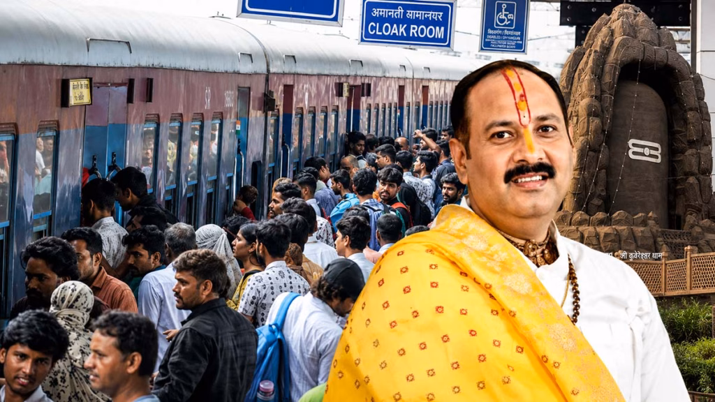 कुबेरेश्वर धाम के आयोजन की वजह से AB रोड हुआ बदहाल, रेलवे स्टेशन पर भोपाल-इंदौर के हजारों यात्री हो रहे परेशान