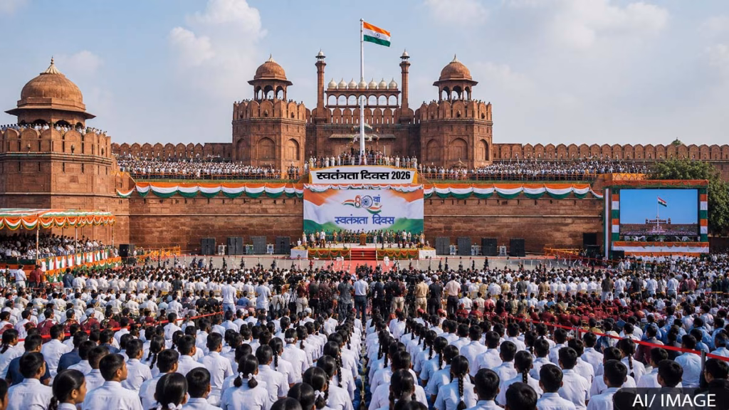 LIVE: पीएम मोदी ने महात्मा गांधी को श्रद्धांजलि दी, थोड़ी देर में लाल किले पर तिरंगा फहराएंगे