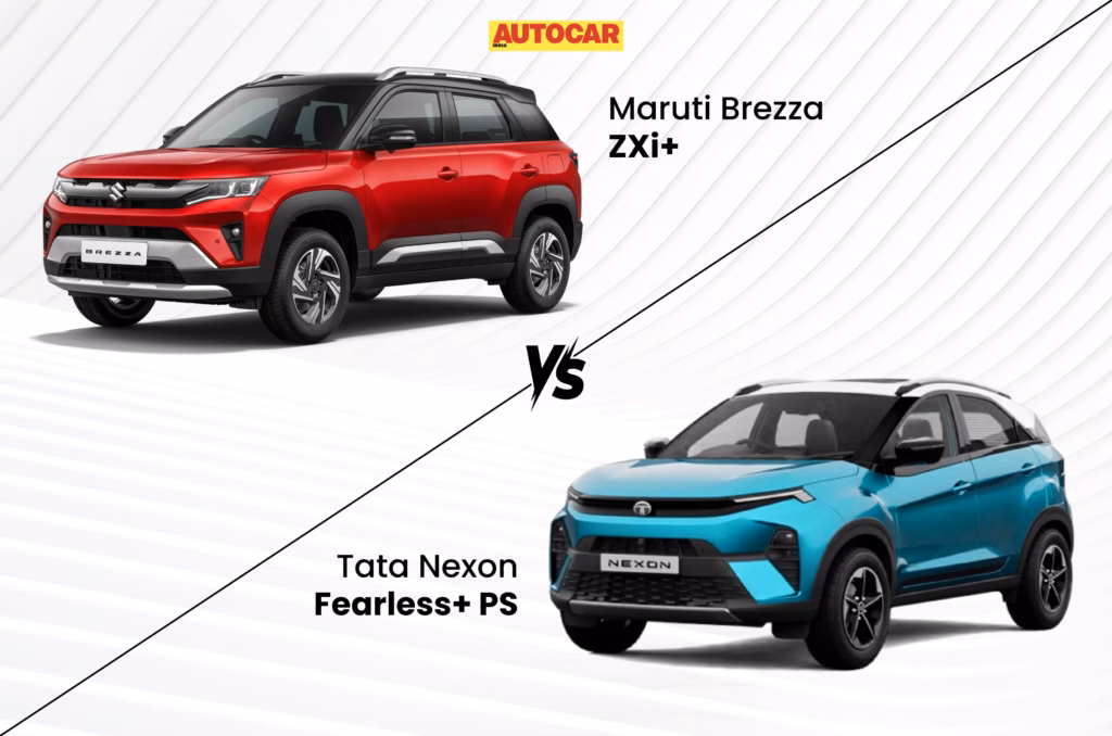 Maruti Brezza ZXi+ vs Tata Nexon Fearless+ PS: Which should you buy?