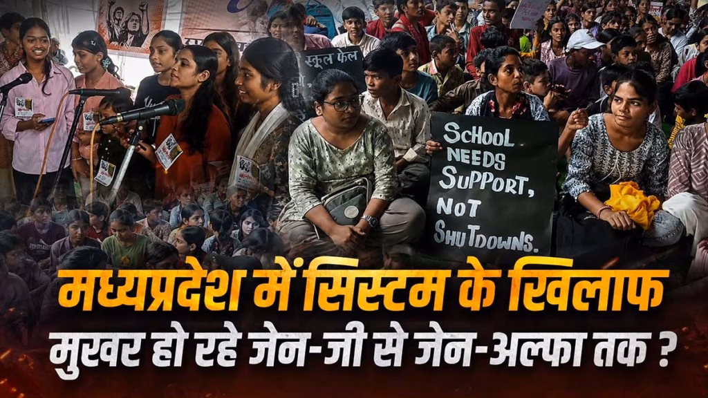 मध्यप्रदेश में सिस्टम के खिलाफ मुखर हो रहे जेन-जी से जेन-अल्फा तक, स्कूलों के मर्जर के खिलाफ खोला मोर्चा