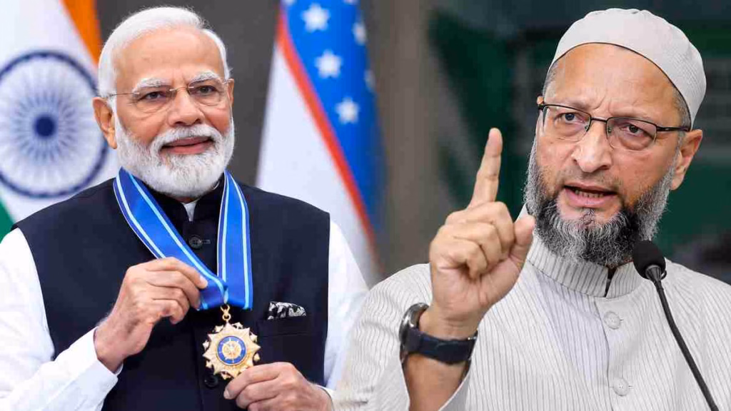 PM मोदी को उज्बेकिस्तान का सर्वोच्च सम्मान मिलने पर ओवैसी का तंज, बोले- ‘बाबर के नाम पर गालियां देते थे, उसी देश ने दिया अवार्ड’