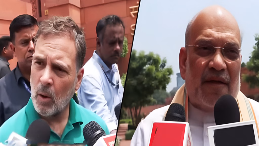 संसद के बाहर अमित शाह के बयान के बाद क्यों भड़के राहुल गांधी? मीडिया पर दागे तीखे सवाल