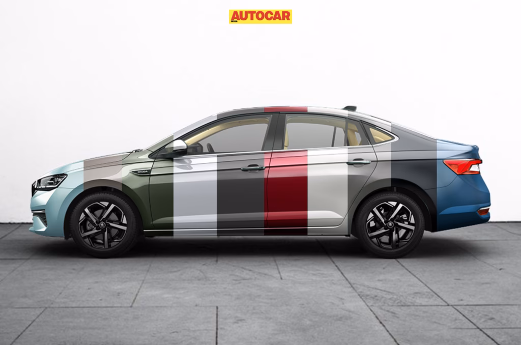 Skoda Slavia facelift colours gallery