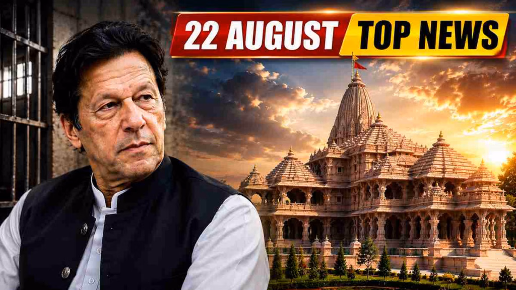 Top News 22 August: इमरान खान की सेहत पर बहन का बड़ा दावा, राम मंदिर निर्माण पर क्या बोले नृपेंद्र मिश्रा?