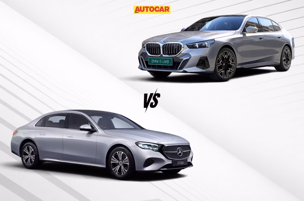 BMW i5 LWB vs Mercedes E-Class diesel: Specs, features and price compared