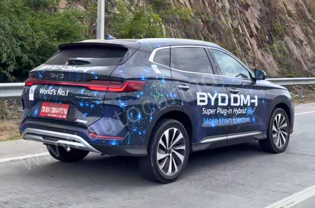 BYD Seal U plug-in hybrid SUV spotted range-testing in India