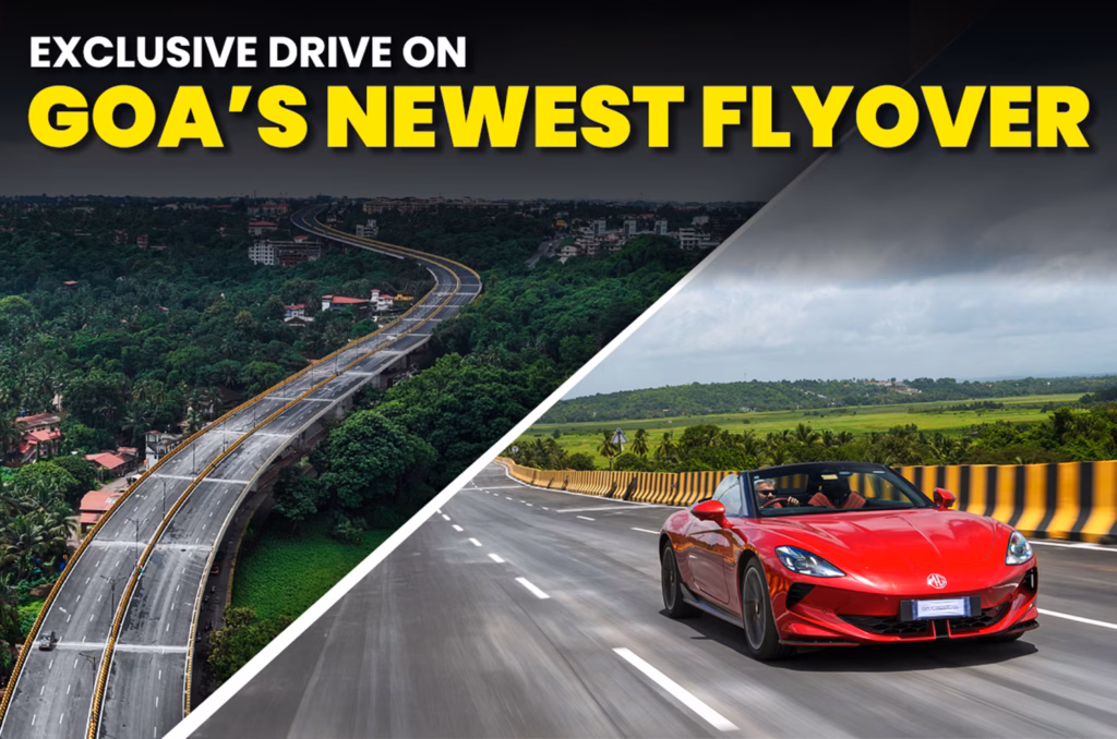Cruising down Goa’s Porvorim Elevated Corridor in an MG Cyberster