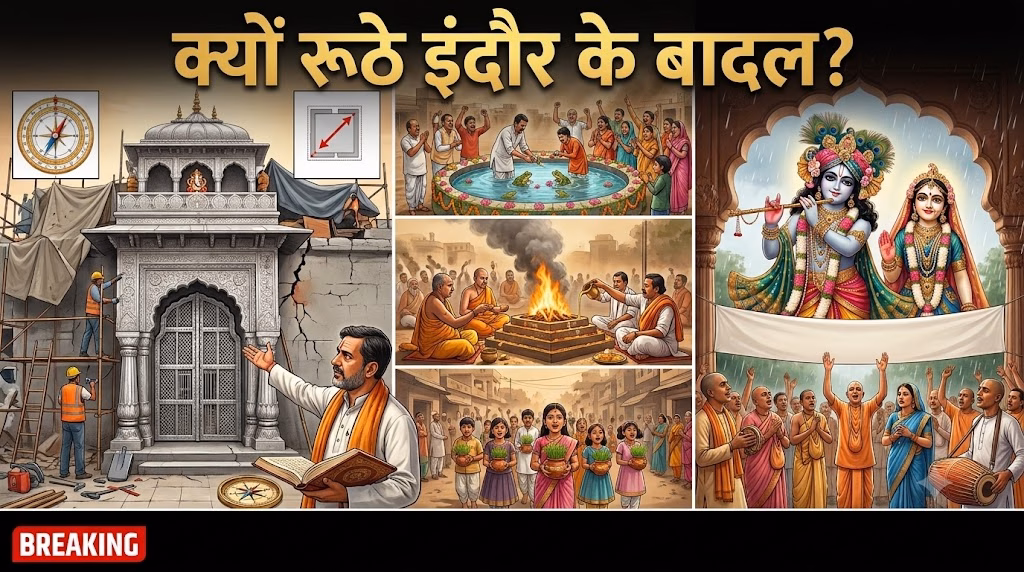 खजराना मंदिर के गर्भगृह से छेड़छाड़ या वास्‍तु दोष, इंदौर में बारिश के लिए कई टोटके
