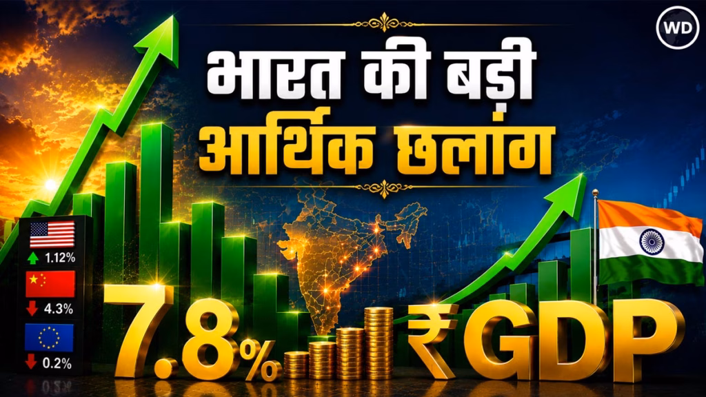 पश्चिम एशिया के संकट के बीच भारत की बड़ी आर्थिक छलांग: जीडीपी ग्रोथ 7.8% रही, RBI का अनुमान पीछे छूटा