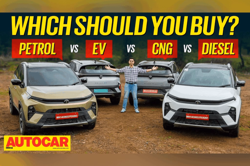 Tata Nexon petrol vs diesel vs EV vs CNG: Which one to buy?