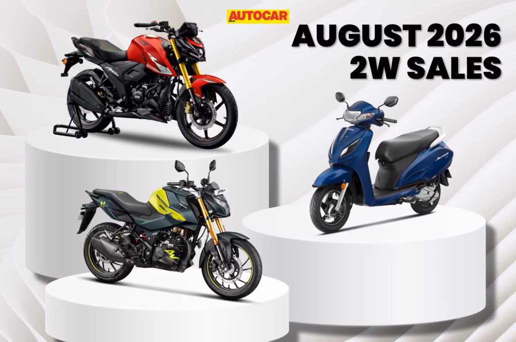 TVS outsells Hero and Honda to top bike and scooter sales in August 2026
