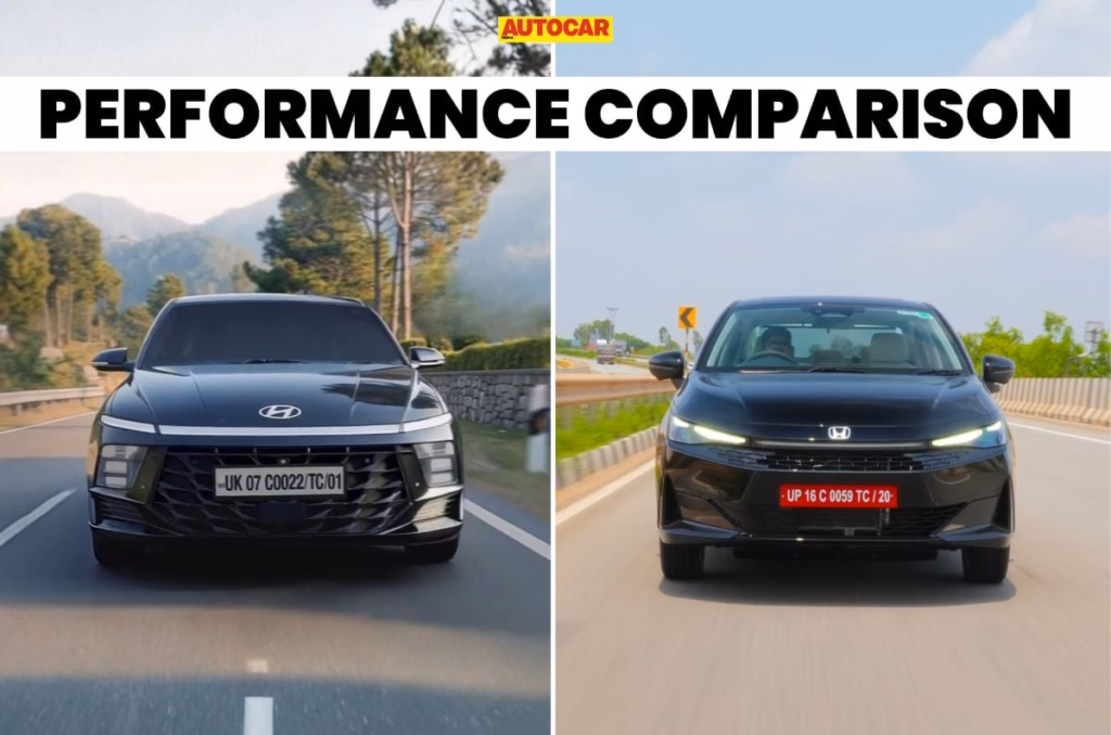 Honda City CVT vs Hyundai Verna CVT Performance Comparison