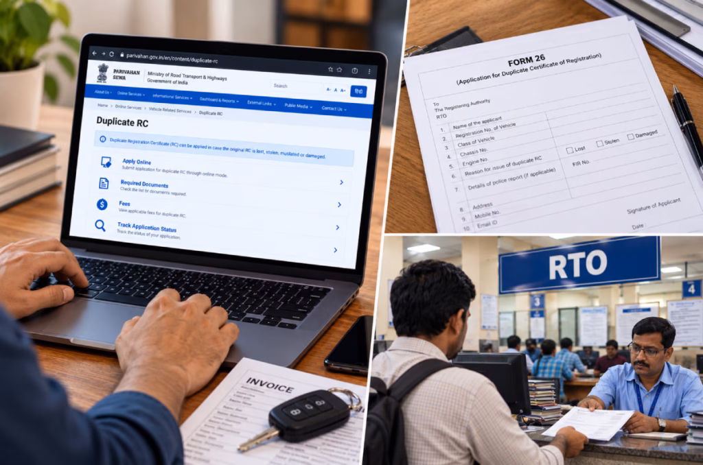 How to get a duplicate registration certificate (RC) if lost or damaged