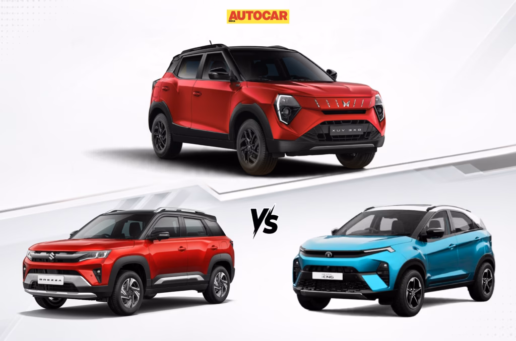 Mahindra XUV 3XO CNG vs rivals: price, specifications compared