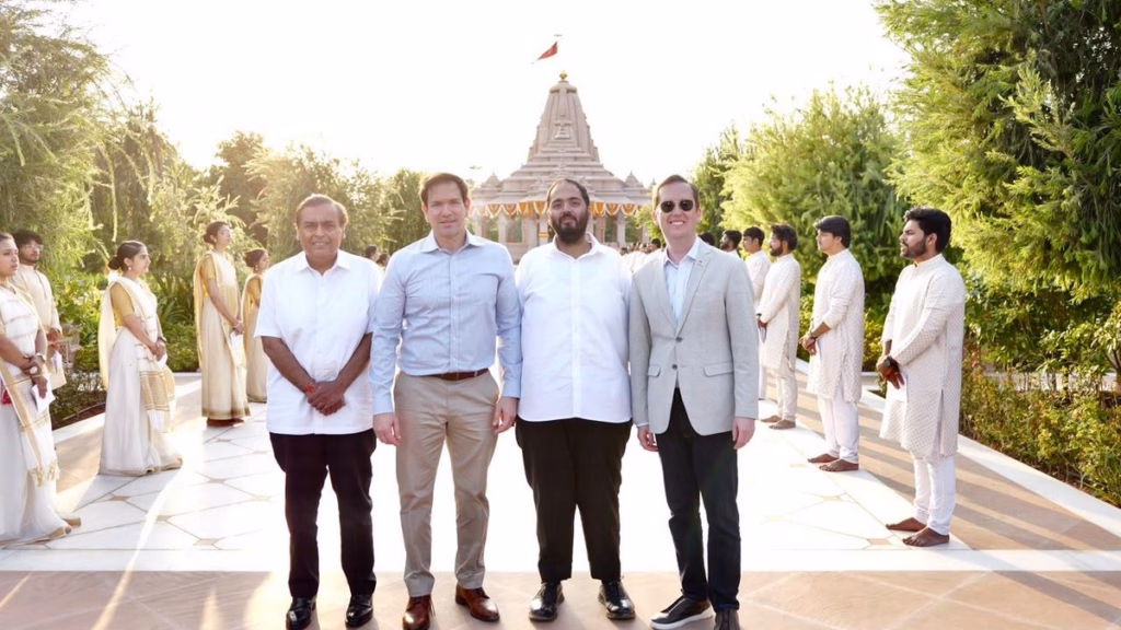 मार्को रुबियो पहुंचे जामनगर रिफाइनरी, न्यू एनर्जी गीगा-फैक्ट्री और डेटा सेंटर में अमेरिकी कंपनियों से सहयोग पर चर्चा