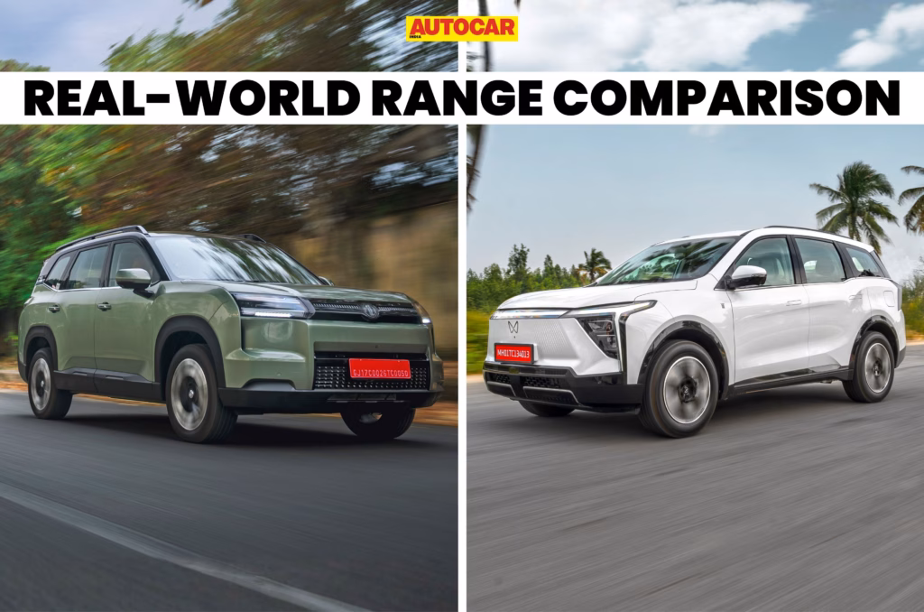 MG Hector Tomahawk EV vs Mahindra XEV 9S real-world range compared