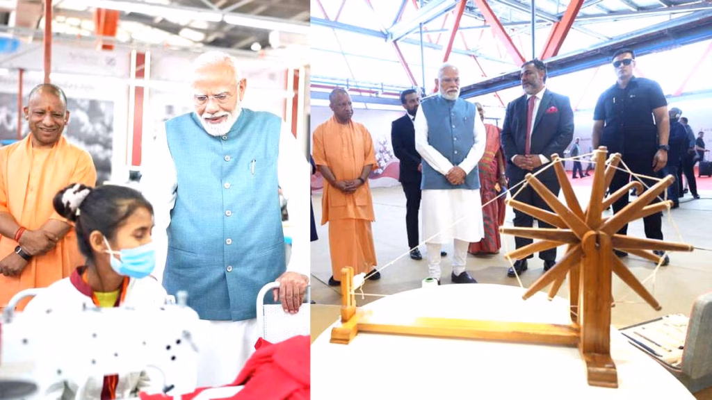पीएम मोदी ने महिला से कहा- थैंक्यू तो योगी जी को बोलो...