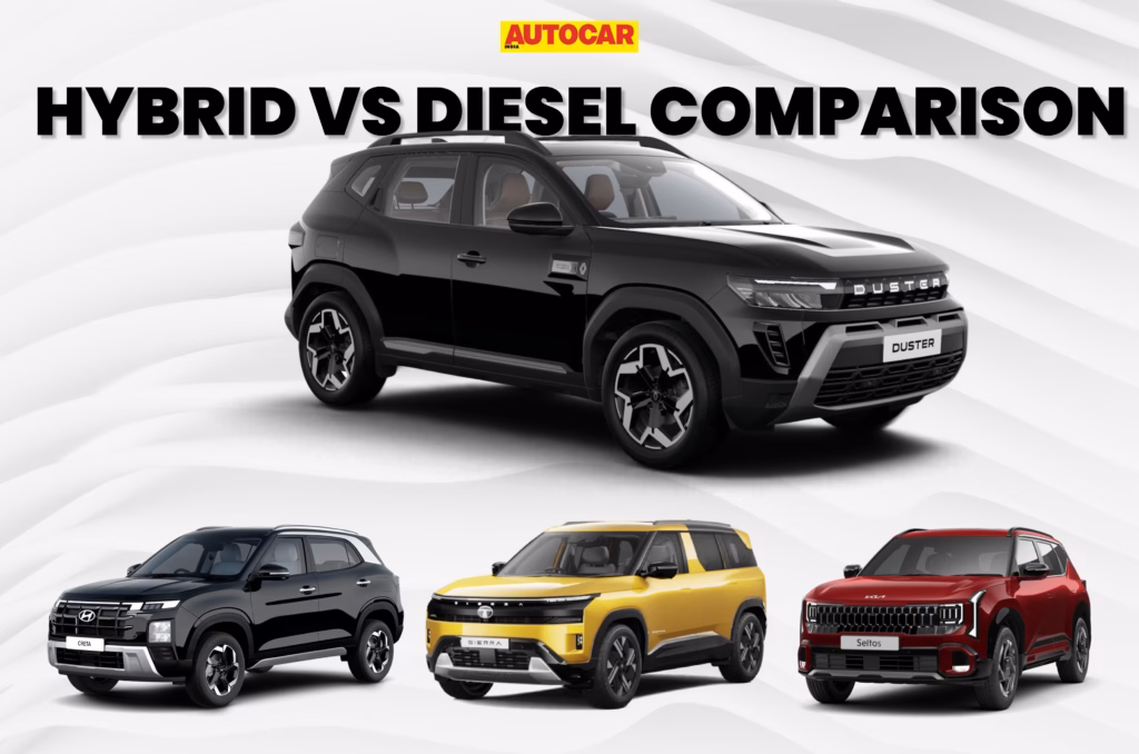 Renault Duster hybrid vs diesel-AT rivals: Claimed mileage, specs compared