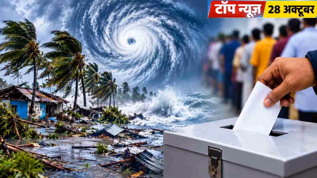 Top News 28 October: आंध्र प्रदेश में चक्रवात अर्णब से तबाही, यूपी-बिहार MLC चुनाव परिणामों ने चौंकाया