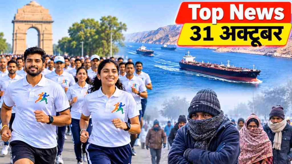 Top News 31 October: सरदार पटेल जयंती, होर्मुज में 2 जहाजों पर हमला और दिल्ली की रिकॉर्ड ठंड; पढ़ें आज की 5 बड़ी खबरें