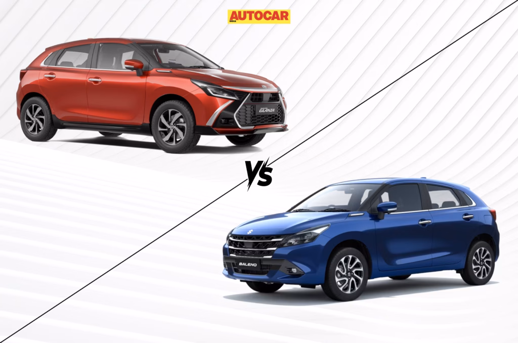Toyota Glanza facelift vs Maruti Baleno: Differences and similarities explained