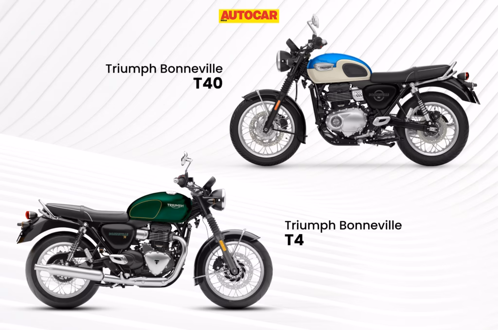 Triumph Bonneville T40 vs Bonneville T4: Price and differences explained