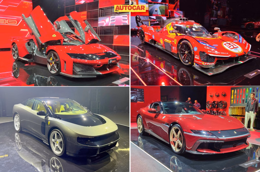 Universo Ferrari exhibition debuts F80, Luce, 12Cilindri Manuale in India