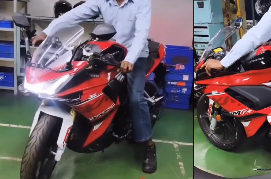 Upcoming Hero Karizma XMR 250 spotted